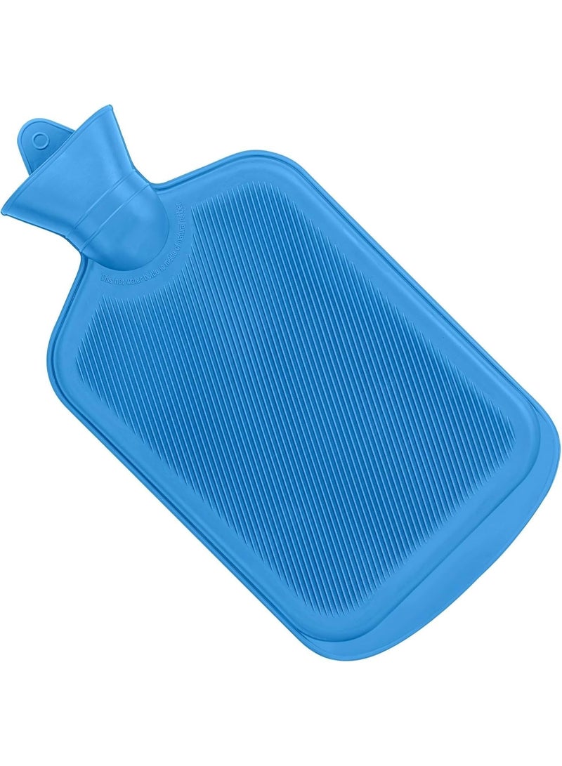 كيس ماء ساخن مطاط طبيعي لإزالة الألم والعلاج الحراري – كمادات حرارية قابلة لإعادة الاستخدام - Image 1